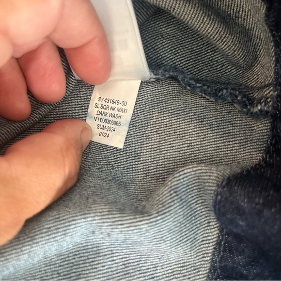 Sold GAP Blue Halter Sheath Maxi Dress - Picture 5 of 14